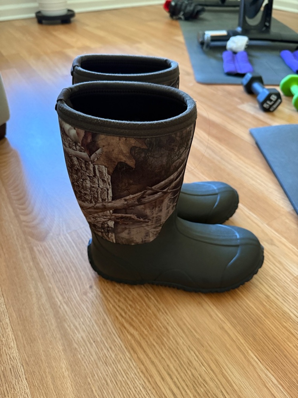 RedHead Kids Black and Camouflage Rain & Snow Boots